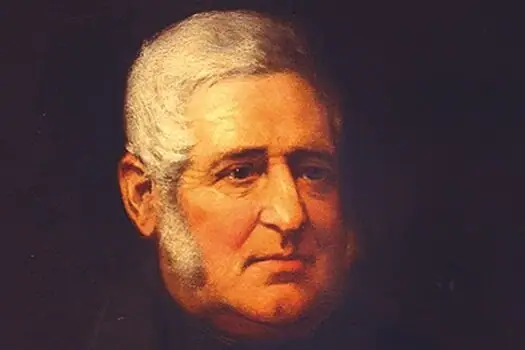 Louis Carl Jacob Porträt von Louis Carl Jacob in Öl. Das Bild zeigt einen ca. 60 bis 70 Jahre alten Mann mit weiß-grauen Haaren und einen Backenbart.